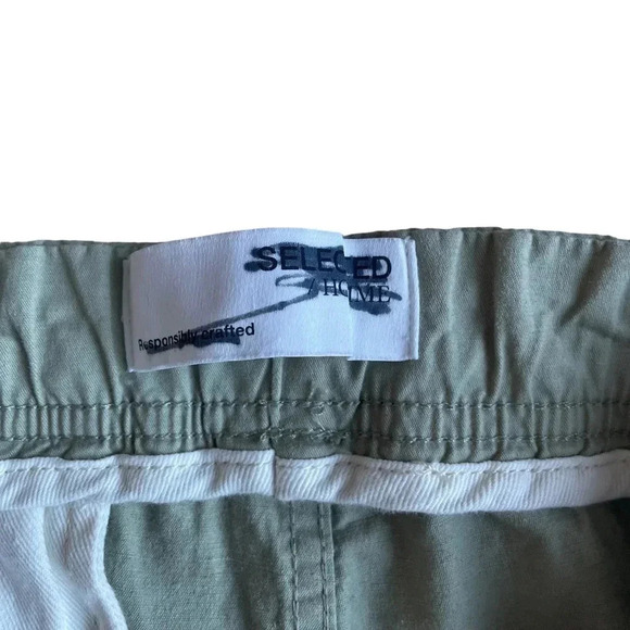 NEW Selected Homme Linen Blend Cargo Shorts - Picture 4 of 10